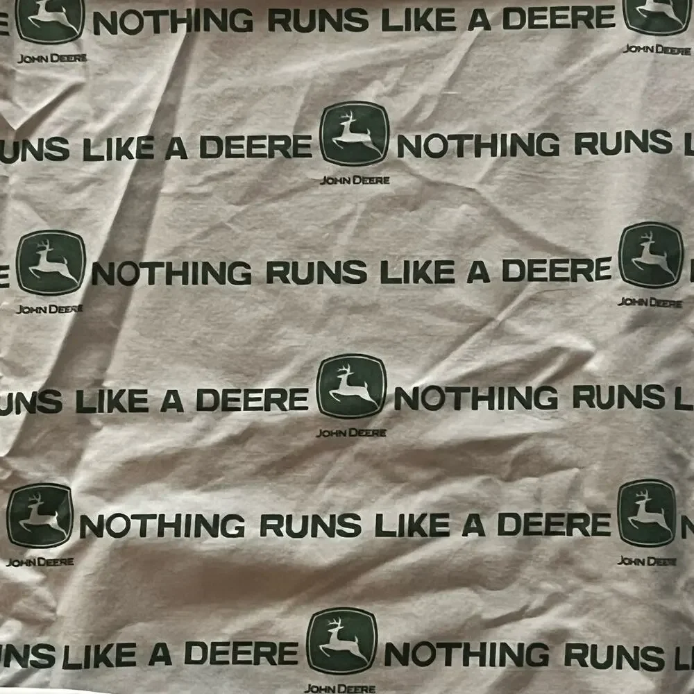 John Deere Twin Nothing Runs Like‎ A Deere Flat Sheet Green Farm Tractor 94x60